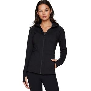 RBX Athletic Performance Full Zip Hooded Black Jacket - Sz L